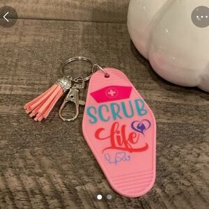 Handcrafted Motel Keychain New